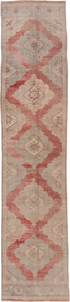 Vintage Oushak Runner Rug (3' x 13')